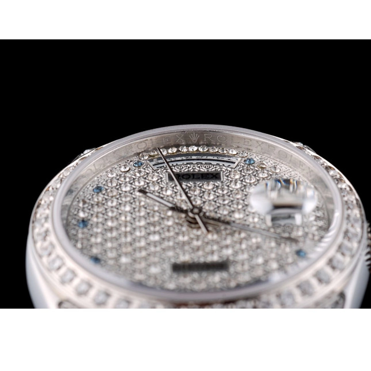 AAA Replica Watches Steel Bracelet Rolex 41985 Diamond Plated Dial Stainless DayDate Plated Diamond 0629